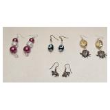 VINTAGE COSTUME FASHION JEWELRY EARRING LOT