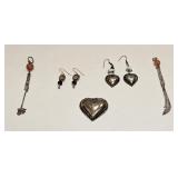 VINTAGE COSTUME FASHION JEWELRY EARRING LOT