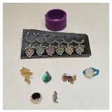 VINTAGE COSTUME FASHION JEWELRY ODDS LOT