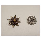 VINTAGE RHINESTONE BROOCHES