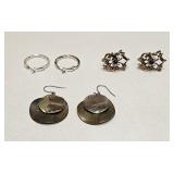 VINTAGE COSTUME FASHION JEWELRY EARRING LOT