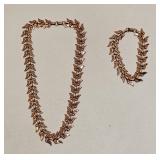 VINTAGE COPPER RENOIR NECKLACE & BRACELET