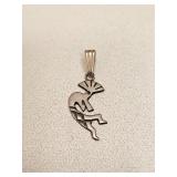 VINTAGE STERLING SILVER KOKOPELLI PENDANT