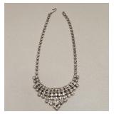 VINTAGE RHINESTONE ART DECO STYLE NECKLACE
