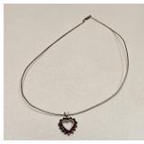 VINTAGE STERLING SILVER CHAIN & PENDANT