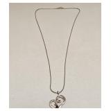 VINTAGE 925 STERLING SILVER PENDANT & CHAIN