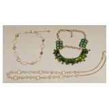 VINTAGE COSTUME FASHION JEWELRY NECKLACE LOT