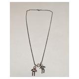 VTG 925 STERLING SILVER CHAIN & PENDANT NECKLACE
