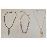 VTG COSTUME FASHION JEWELRY NECKLACE LOT