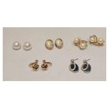 VTG COSTUME FASHION JEWELRY EARRING LOT