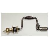 Vtg Stanley Ratcheting Hand Drill / Brace Drill