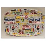 BBQ Plastic Platter 18 Inch