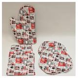 Barbeque Oven Mitts and Pot Holders
