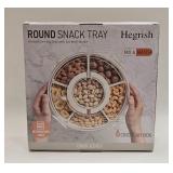 New Hegrish Round Snack Tray