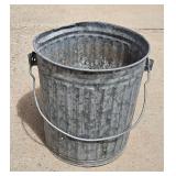 14 Inch Galvanized Waste Can with Handle