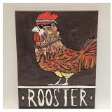 Decorative Wall Art Folk Art Painting Rooster
