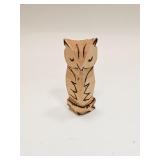Mini Wood Carved Owl