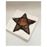 Hanging Star Design Candle Holder