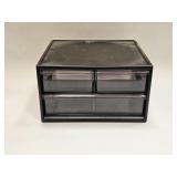 Small Table Top Plastic Storage Three Drawer
