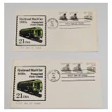 FDC 1988 21-Cent Railway Mail Car Stamp