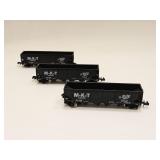 BACHMANN Open Hopper Train Cars Three