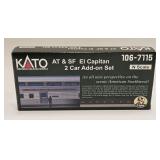 KATO AT & SF El Capitan 2 Car Add On Set #106-7115