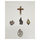 Vintage Religious Medals & Rosery Cross