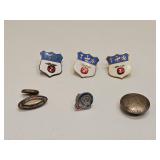 Vintage SS Enameled Pins Lot