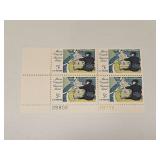 1966 US Plate Block Mint 5 Cent Stamps