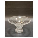 Vintage Full Lead Crystal Footed Bowl 8' D