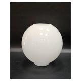 Vintage Large White Glass Light Globe Shade