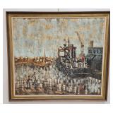 Large JOHN A. GAIT Signed Seascape Coast