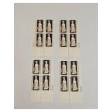 1965 US Plate Block Mint 5 Cent Stamps