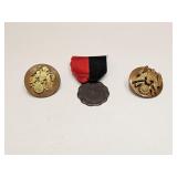 Vintage Military Lot Medal & Pins