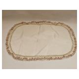 Vintage Oval Silk Doily