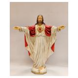 Vintage Religious Statue Hand Painted
