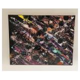 Artist DAVID MINTZ Splatter Abstract Painting