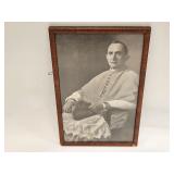 Antique Framed Image Of The Pope
