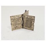 Vintage Sterling Silver Pendant Book Rosery