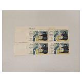 1966 US Plate Block Mint 5 Cent Stamps