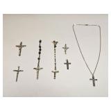 Vintage Rosaries Crucifix Lot