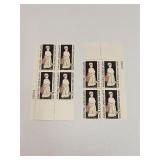 1965 US Plate Block Mint 5 Cent Stamps