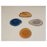 Four Polished Geode or Agate Slices