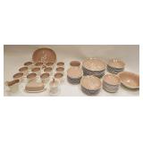 VINTAGE 1950 HARKERWARE STONE CHINA SET SPRINGTIME