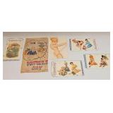 Vintage Paper Vargas Girl Decals Odds Lot