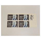1965 US Plate Block Mint 5 Cent Stamps