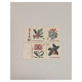 1964 US Plate Block Mint 5 Cent Stamps