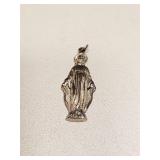 Vintage Sterling Silver Religious Medal