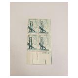 1964 US Plate Block Mint 5 Cent Stamps