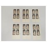 1965 US Plate Block Mint 5 Cent Stamps
